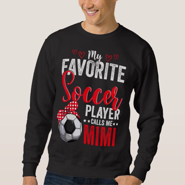 Sudadera Jugador de fútbol Día de la Madre Mimi American Sp (Anverso)