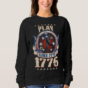 Sudadera Jugador De Fútbol George Washington 4 De Julio
