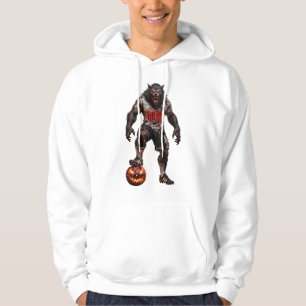 Sudadera Jugador de Fútbol Hombre Lobo Arte de Terror de Ha