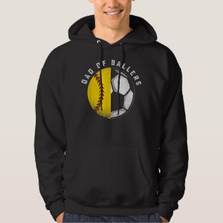 Sudadera Jugador de fútbol padre de baloncesto hijo