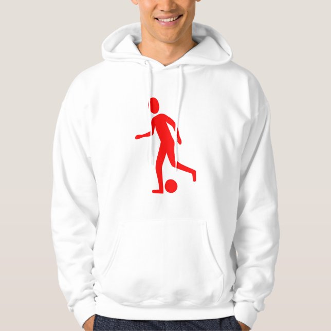 Sudadera Jugador de fútbol - Rojo (Anverso)