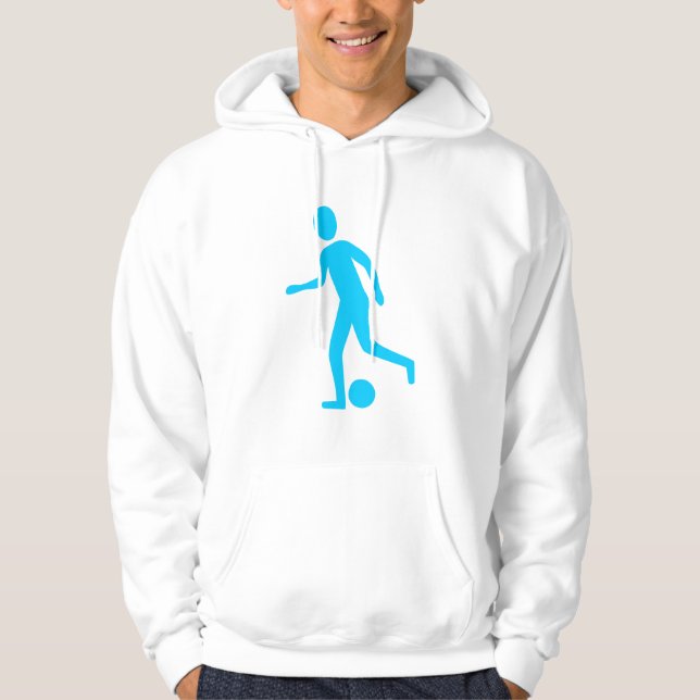 Sudadera Jugador de fútbol - Sky Blue (Anverso)