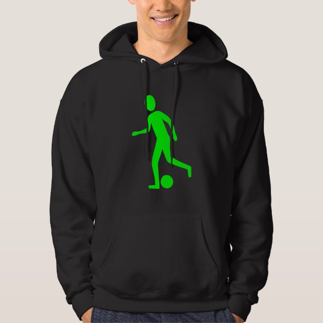 Sudadera Jugador de fútbol - Verde (Anverso)