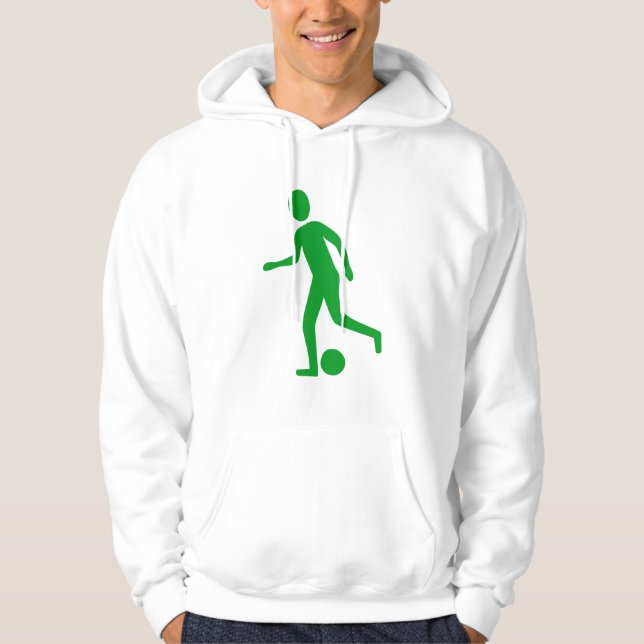 Sudadera Jugador de fútbol - Verde de hierba (Anverso)