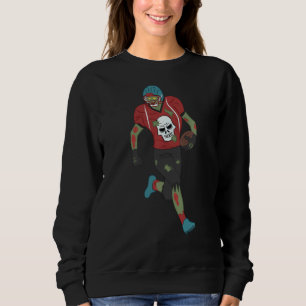 Sudadera Jugador de fútbol zombiano Divertido disfraz de Ha