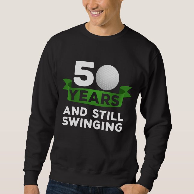 Sudadera Jugador de golf de 50 años de golfismo (Anverso)