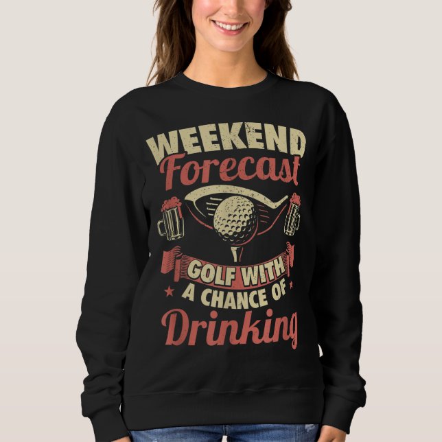 Sudadera Jugador de golf Hombres Mujeres Divertido Golf Gif (Anverso)