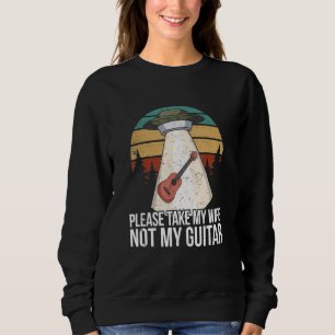 Sudadera Jugador de guitarra aliano Ufo Guitarista