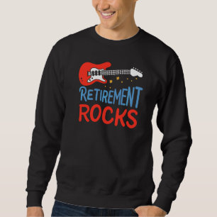 Sudadera Jugador de guitarra de las rocas de jubilación