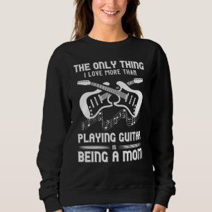 Sudadera Jugador de guitarra madre músico madres instrument