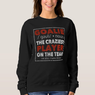 Sudadera Jugador de hockey sobre hielo Goalie Defini