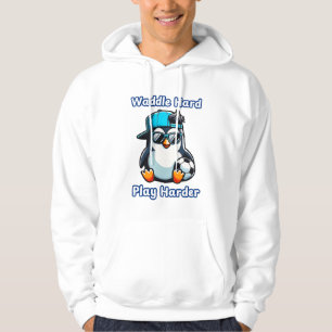 Sudadera Jugador de Personalizado Cute Pingüino