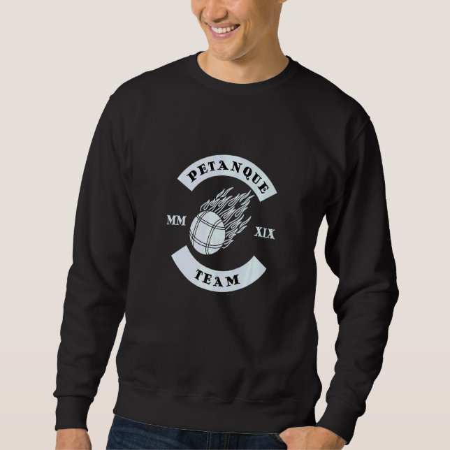 Sudadera Jugador de Petanque Team Boule Boccia (Anverso)