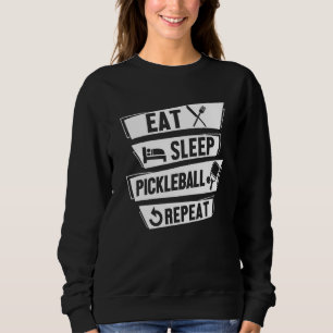 Sudadera Jugador de Pickleball Paleta Pelota Come Duerme Pi