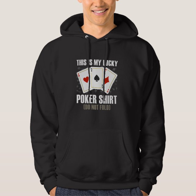 Sudadera Jugador de póquer ESTA ES MI CAMISETA DE POKER DE  (Anverso)