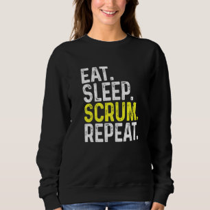 Sudadera Jugador de Rugby de repetición del sueño del sueño