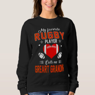 Sudadera Jugador de rugby favorito me llama abuela Greart M