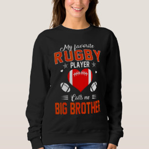 Sudadera Jugador de rugby favorito me llama madre de herman