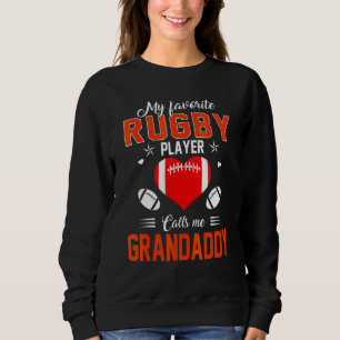 Sudadera Jugador de rugby favorito me llama madre de papá