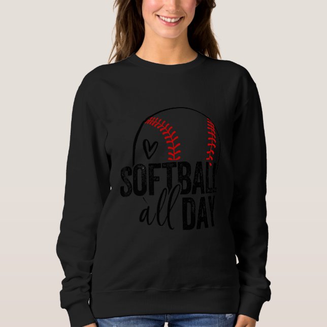 Sudadera Jugador de Softball Chicas Adolescentes Hombres So (Anverso)