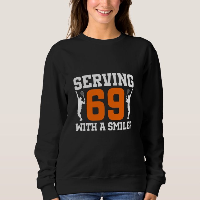 Sudadera Jugador de tenis de 69 años de edad Bi (Anverso)