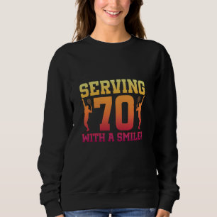 Sudadera Jugador de tenis de 70 años Bi