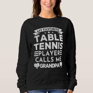 Sudadera Jugador de tenis de mesa masculino me llama tabla