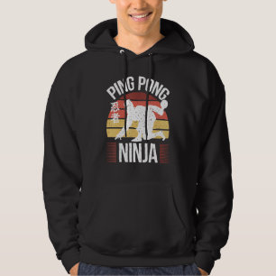 Sudadera Jugador de Tenis de Mesa  Ninja de Ping Pong  Ping