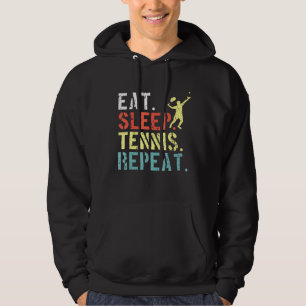 Sudadera Jugador de tenis retro Jugador de deportes come el