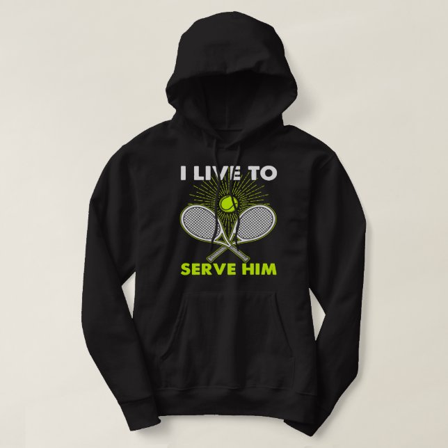 Sudadera Jugador de Tennis Lover Yo juego y sé cosas gracio (Diseño del anverso)