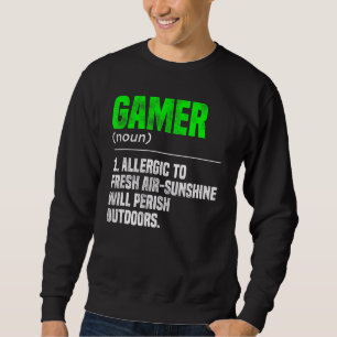 Sudadera Jugador de videojuegos de definición nativa Gamer