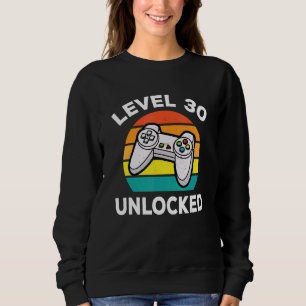 Sudadera Jugador de videojuegos de nivel 30 desbloqueado N