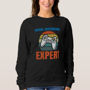 Sudadera Jugador de videojuegos experto en distancias socia