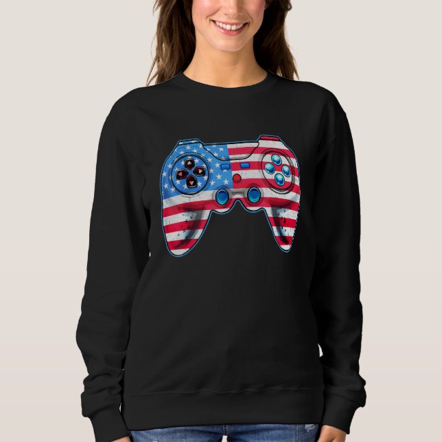 Sudadera Jugador de videojuegos Niños Hombres Independencia (Anverso)