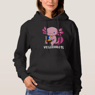 Sudadera Jugador de voleibol Axolotl Mexicano Salamander Fi
