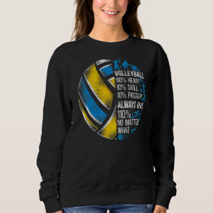 Sudadera Jugador de voleibol equipo Vintage Voleibol 90 Cor