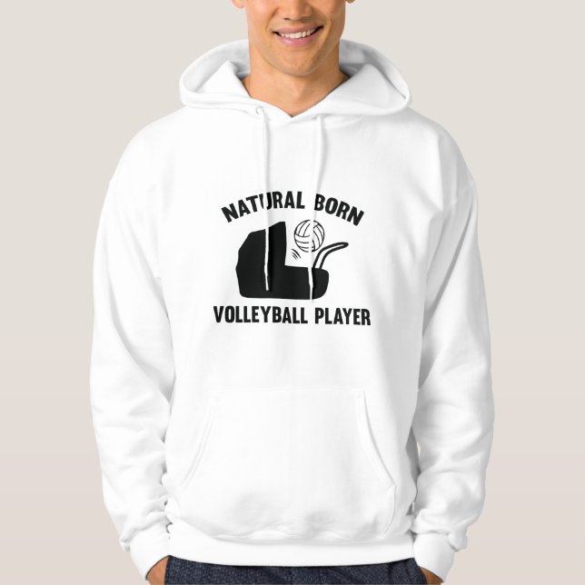 Sudadera Jugador de voleibol natural (Anverso)