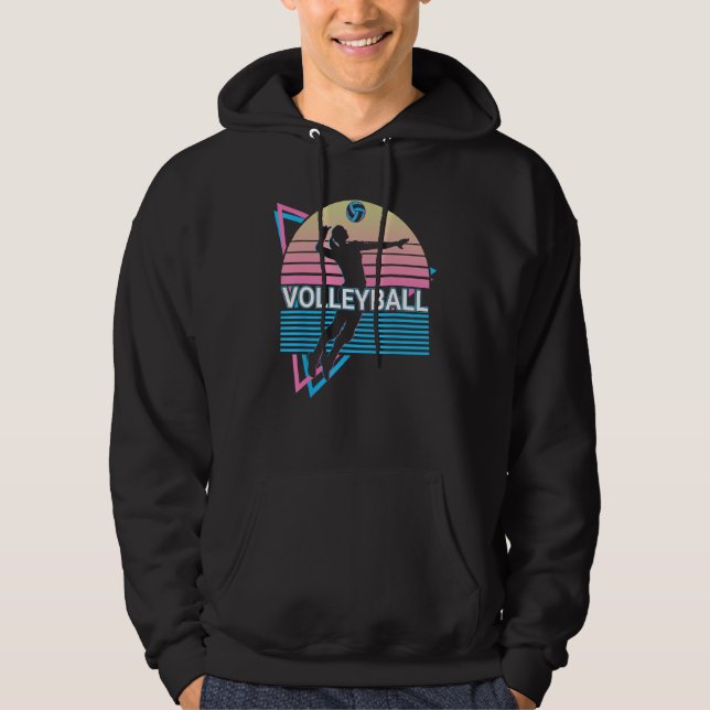 Sudadera Jugador de Voleibol Retro (Anverso)
