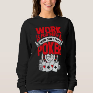 Sudadera Jugador del Casino de Tshirt Bluffing Ace Royal Fl