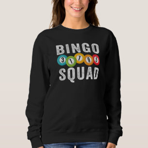 Sudadera Jugador del equipo de Bingo Squad Bingo afortunad