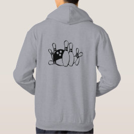 Sudadera Jugador del equipo del juego del Bowling de la cal