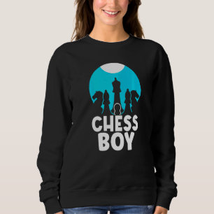 Sudadera Jugador del partido de hobby del ajedrez Boy