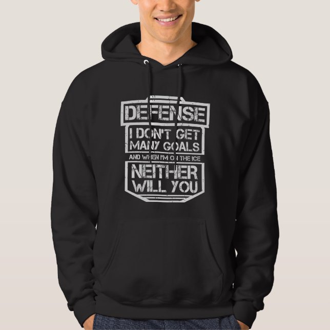 Sudadera Jugador divertido de la defensa de la camiseta del (Anverso)