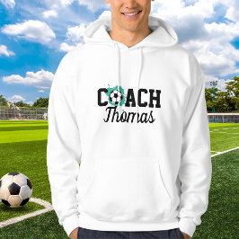 Sudadera Jugador entrenador de fútbol Ball Paint Splash Nam