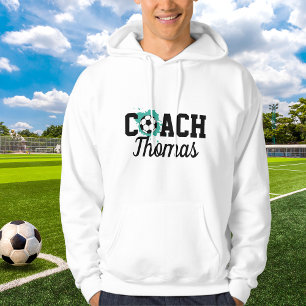 Sudadera Jugador entrenador de fútbol Ball Paint Splash Nam