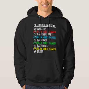 Sudadera Jugador Mi Día Perfecto Jugar Videojuegos Divertid