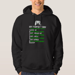 Sudadera Jugador Mi Día Perfecto Jugar Videojuegos Divertid