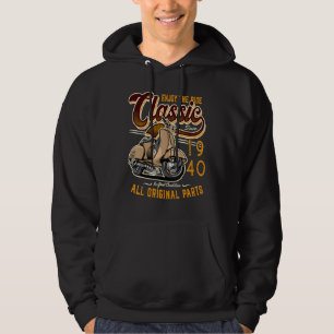 Sudadera Jugador motociclista clásico Moped Birthday 1940