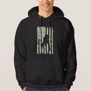Sudadera Jugador patriótico de hockey sobre hielo de la ban