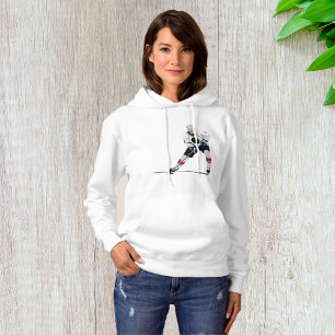 Sudadera Jugadora De Hockey Sobre Hielo Hoodie